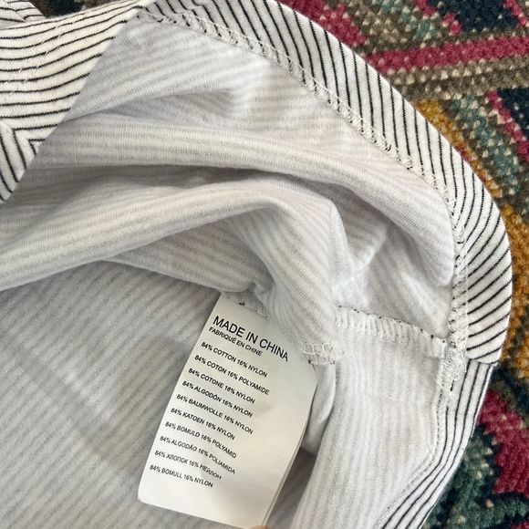Club Monaco Cuffed Stripped Short Sleeve Shirt XS - Picture 4 of 6